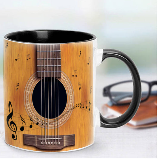 Ceramic Guitar Mug for Musicians