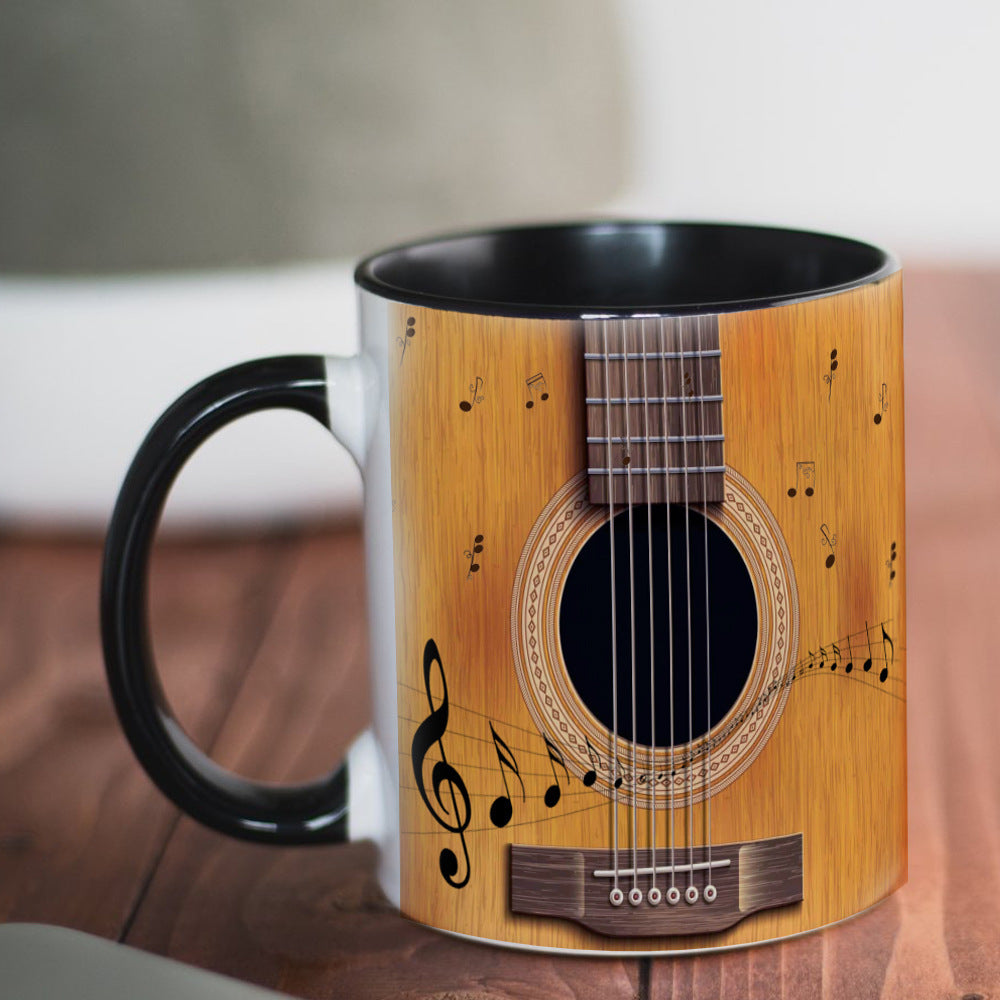 Ceramic Guitar Mug for Musicians